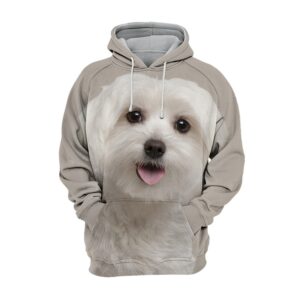 Maltese 2 - Unisex 3D Graphic Hoodie Handmade